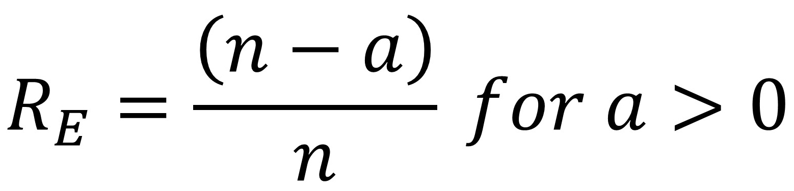 Reliability Estimate (a<>0)